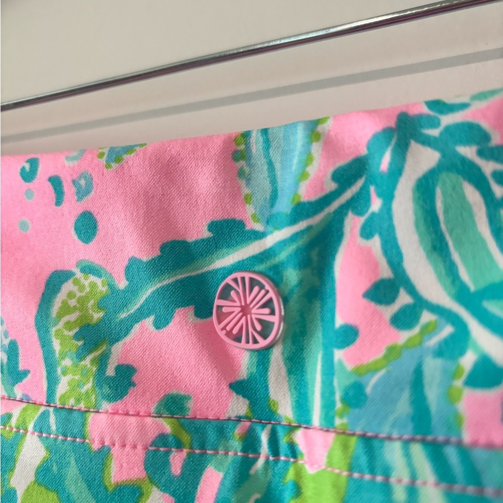 Lilly Pulitzer Pink and Green Tropical Skort - Picture 5 of 6